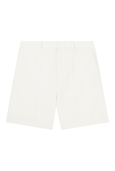 Bermuda Silk & Wool Blend Shorts